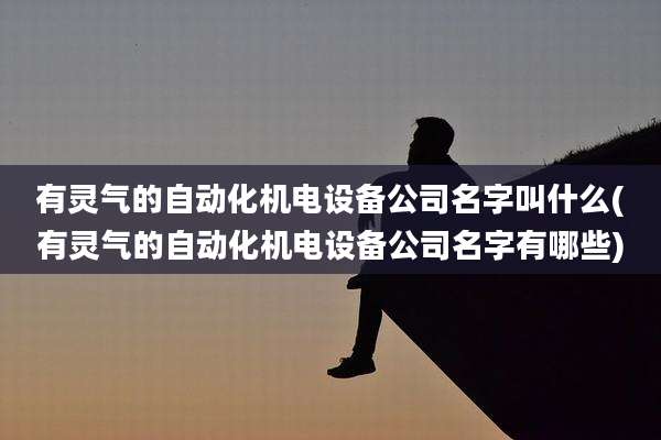 有灵气的自动化机电设备公司名字叫什么(有灵气的自动化机电设备公司名字有哪些)