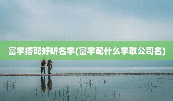富字搭配好听名字(富字配什么字取公司名)