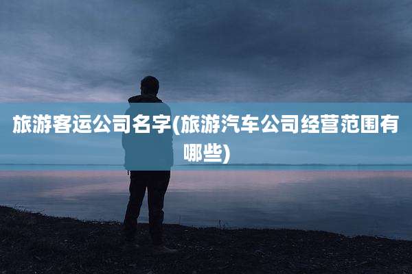 旅游客运公司名字(旅游汽车公司经营范围有哪些)