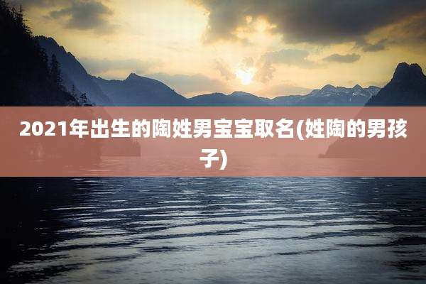 2021年出生的陶姓男宝宝取名(姓陶的男孩子)