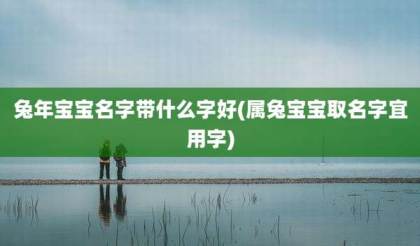 兔年宝宝名字带什么字好(属兔宝宝取名字宜用字)