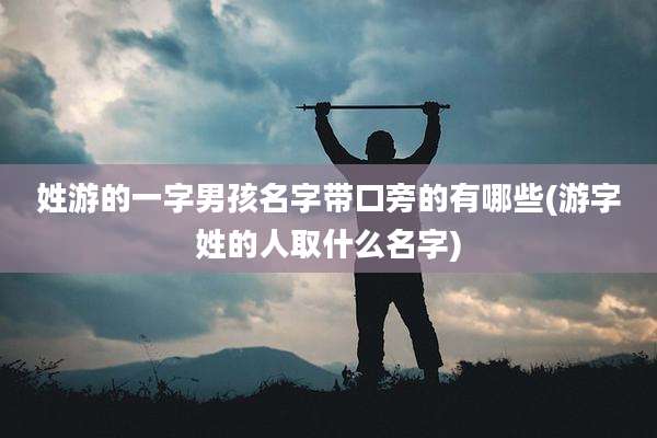 姓游的一字男孩名字带口旁的有哪些(游字姓的人取什么名字)