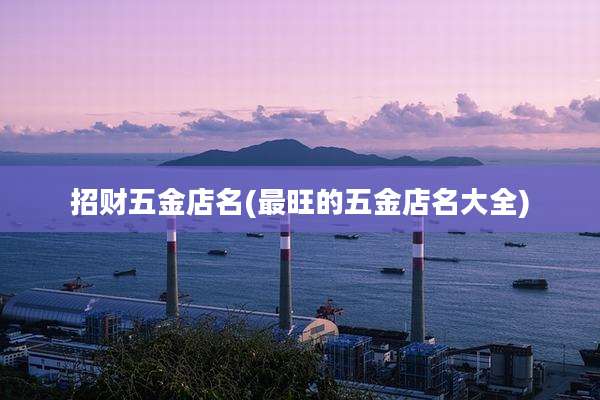 招财五金店名(最旺的五金店名大全)