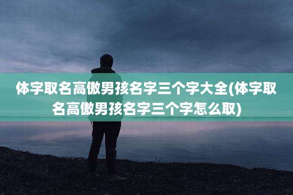 体字取名高傲男孩名字三个字大全(体字取名高傲男孩名字三个字怎么取)