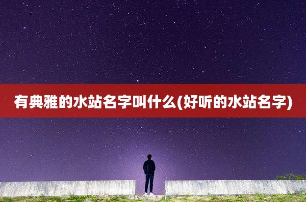 有典雅的水站名字叫什么(好听的水站名字)