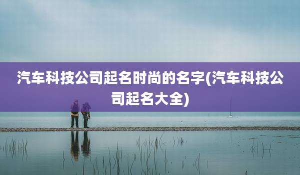 汽车科技公司起名时尚的名字(汽车科技公司起名大全)