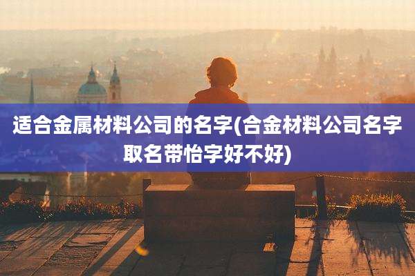 适合金属材料公司的名字(合金材料公司名字取名带怡字好不好)