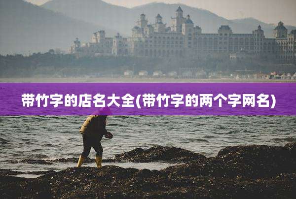 带竹字的店名大全(带竹字的两个字网名)
