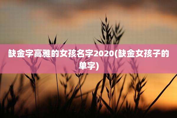 缺金字高雅的女孩名字2020(缺金女孩子的单字)