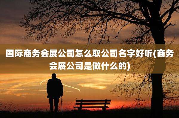 国际商务会展公司怎么取公司名字好听(商务会展公司是做什么的)