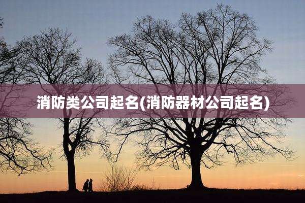 消防类公司起名(消防器材公司起名)