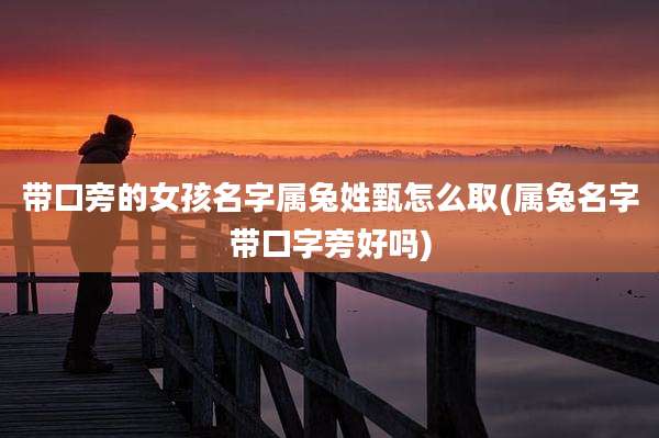 带口旁的女孩名字属兔姓甄怎么取(属兔名字带口字旁好吗)