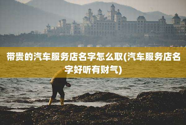 带贵的汽车服务店名字怎么取(汽车服务店名字好听有财气)