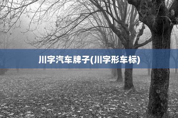 川字汽车牌子(川字形车标)