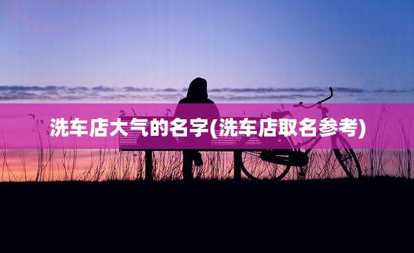 洗车店大气的名字(洗车店取名参考)