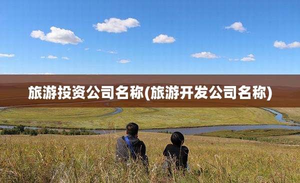 旅游投资公司名称(旅游开发公司名称)