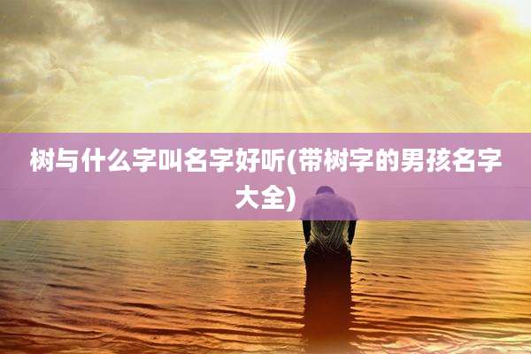 树与什么字叫名字好听(带树字的男孩名字大全)