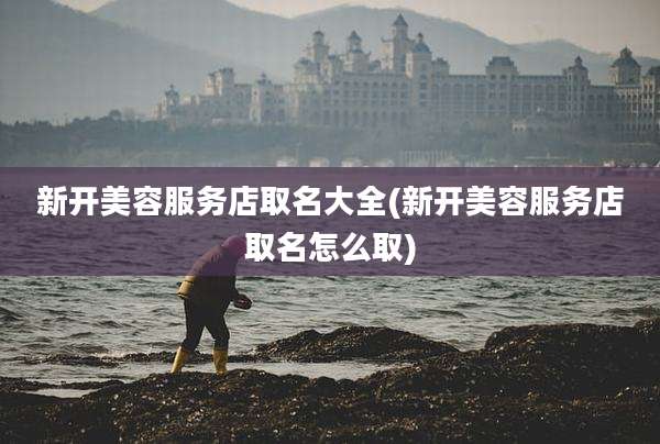 新开美容服务店取名大全(新开美容服务店取名怎么取)