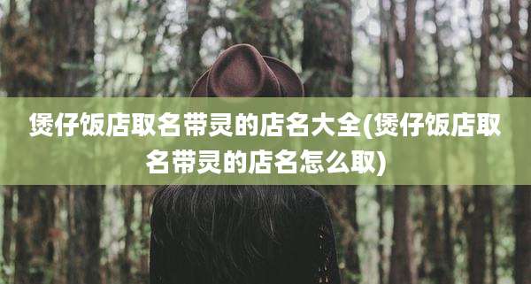 煲仔饭店取名带灵的店名大全(煲仔饭店取名带灵的店名怎么取)