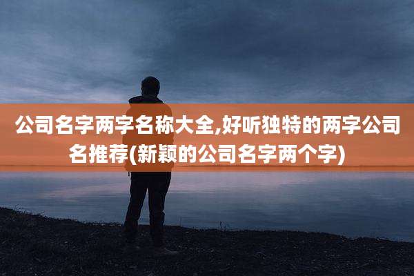 公司名字两字名称大全,好听独特的两字公司名推荐(新颖的公司名字两个字)