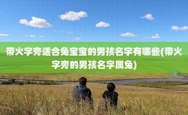 带火字旁适合兔宝宝的男孩名字有哪些(带火字旁的男孩名字属兔)