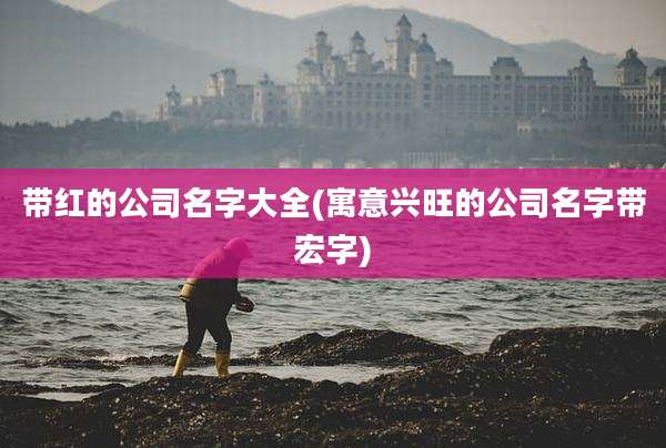 带红的公司名字大全(寓意兴旺的公司名字带宏字)