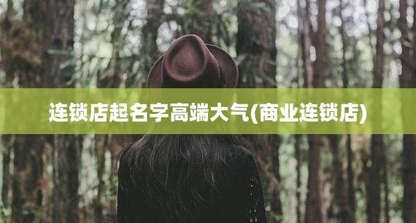 连锁店起名字高端大气(商业连锁店)