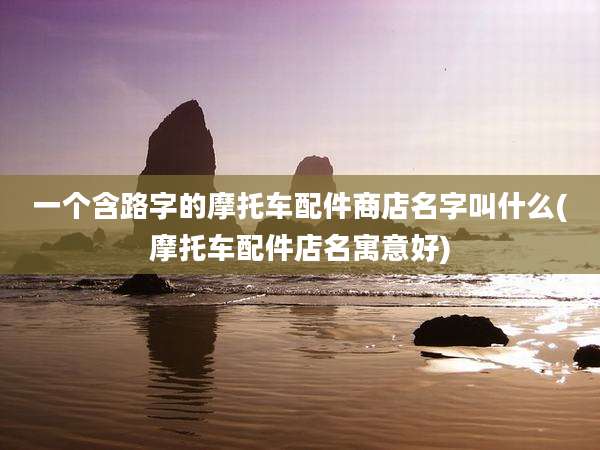 一个含路字的摩托车配件商店名字叫什么(摩托车配件店名寓意好)