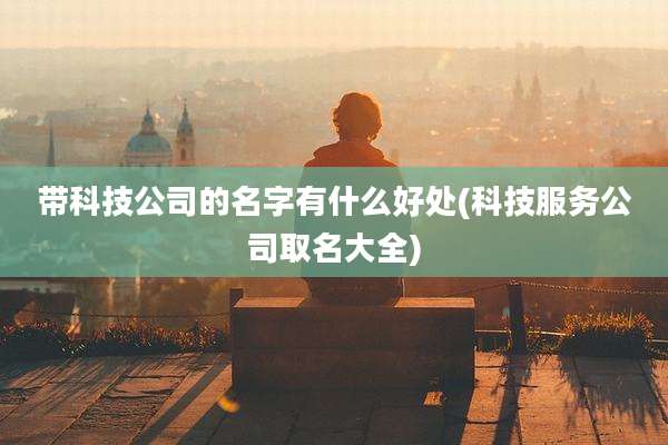 带科技公司的名字有什么好处(科技服务公司取名大全)