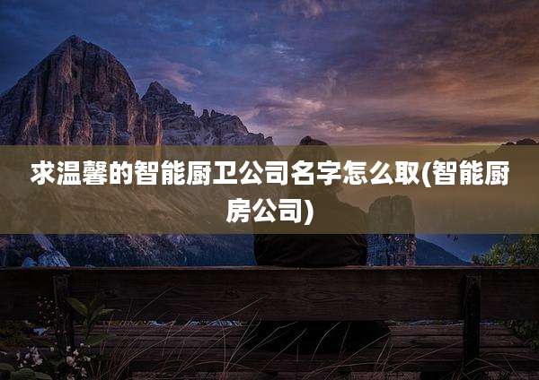 求温馨的智能厨卫公司名字怎么取(智能厨房公司)
