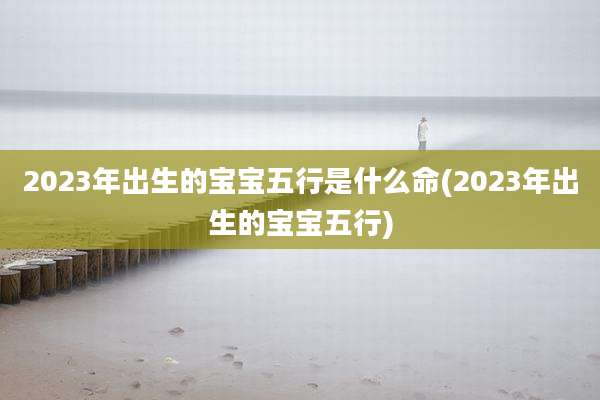 2023年出生的宝宝五行是什么命(2023年出生的宝宝五行)