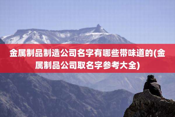 金属制品制造公司名字有哪些带味道的(金属制品公司取名字参考大全)