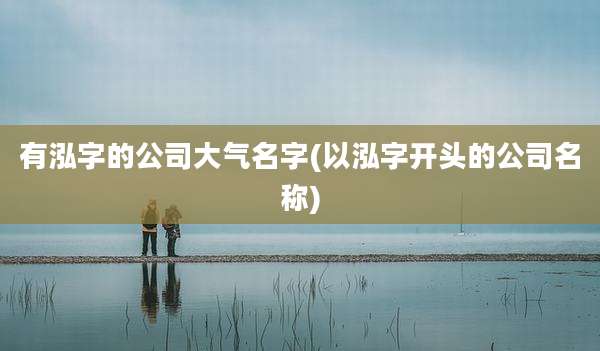 有泓字的公司大气名字(以泓字开头的公司名称)