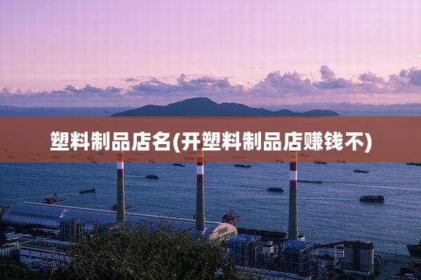 塑料制品店名(开塑料制品店赚钱不)