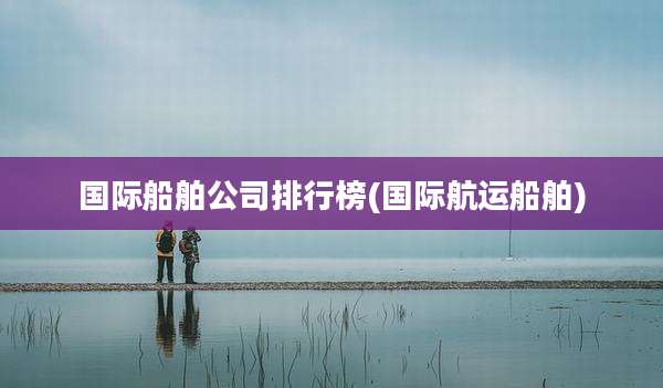 国际船舶公司排行榜(国际航运船舶)
