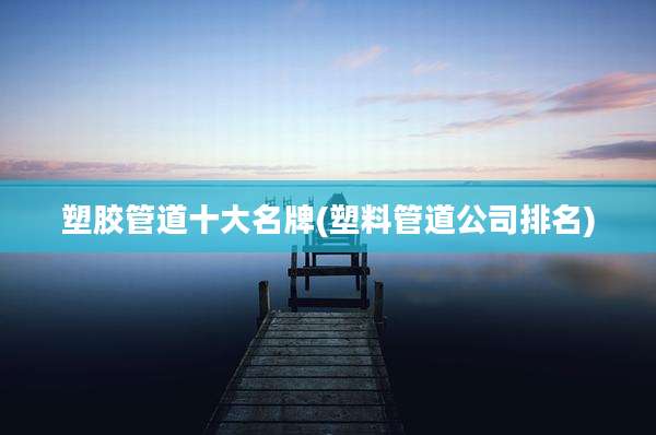 塑胶管道十大名牌(塑料管道公司排名)