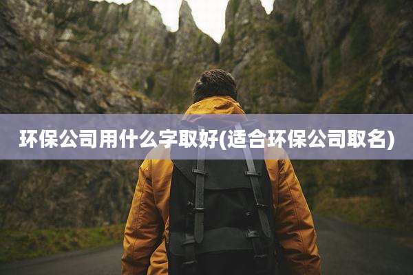 环保公司用什么字取好(适合环保公司取名)