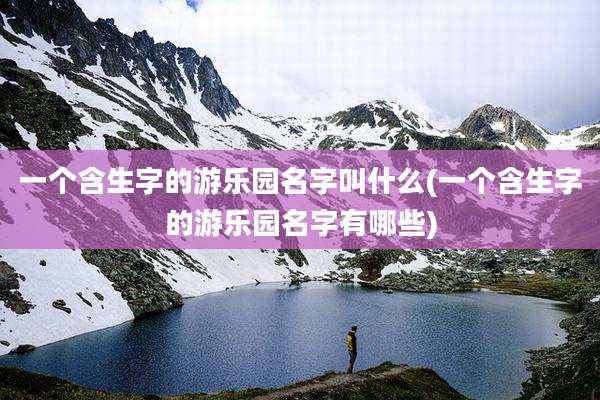 一个含生字的游乐园名字叫什么(一个含生字的游乐园名字有哪些)