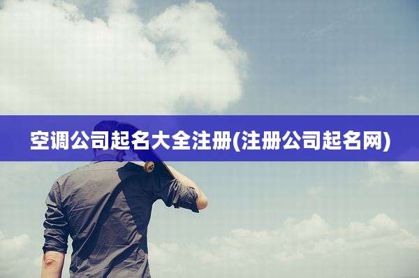 空调公司起名大全注册(注册公司起名网)