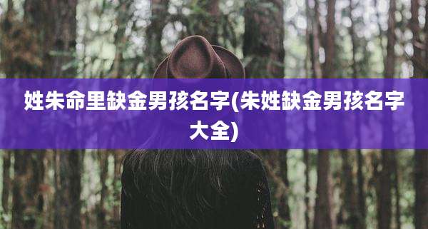 姓朱命里缺金男孩名字(朱姓缺金男孩名字大全)