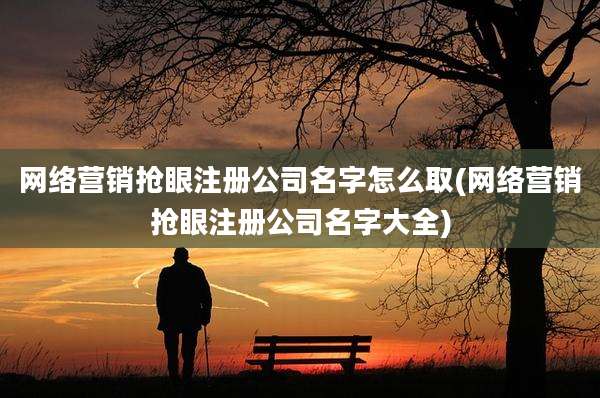 网络营销抢眼注册公司名字怎么取(网络营销抢眼注册公司名字大全)