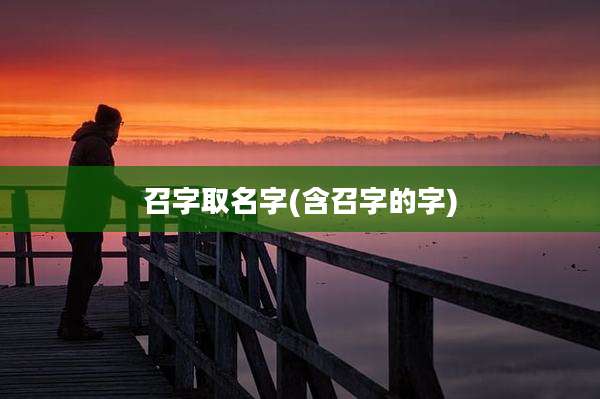 召字取名字(含召字的字)