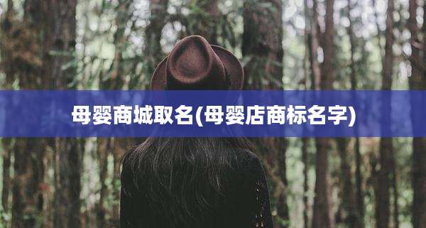 母婴商城取名(母婴店商标名字)