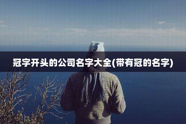 冠字开头的公司名字大全(带有冠的名字)