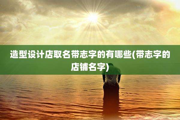 造型设计店取名带志字的有哪些(带志字的店铺名字)