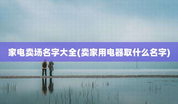 家电卖场名字大全(卖家用电器取什么名字)