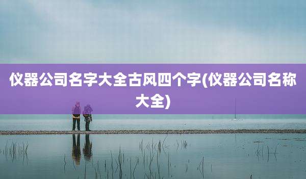 仪器公司名字大全古风四个字(仪器公司名称大全)