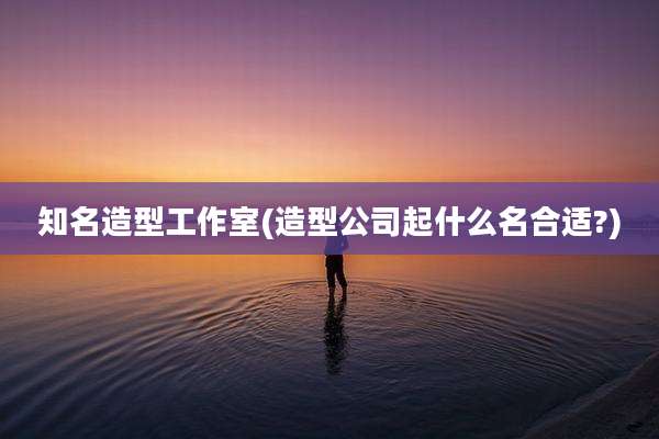 知名造型工作室(造型公司起什么名合适?)