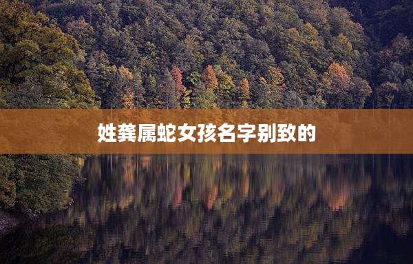 姓龚属蛇女孩名字别致的