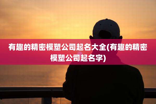 有趣的精密模塑公司起名大全(有趣的精密模塑公司起名字)